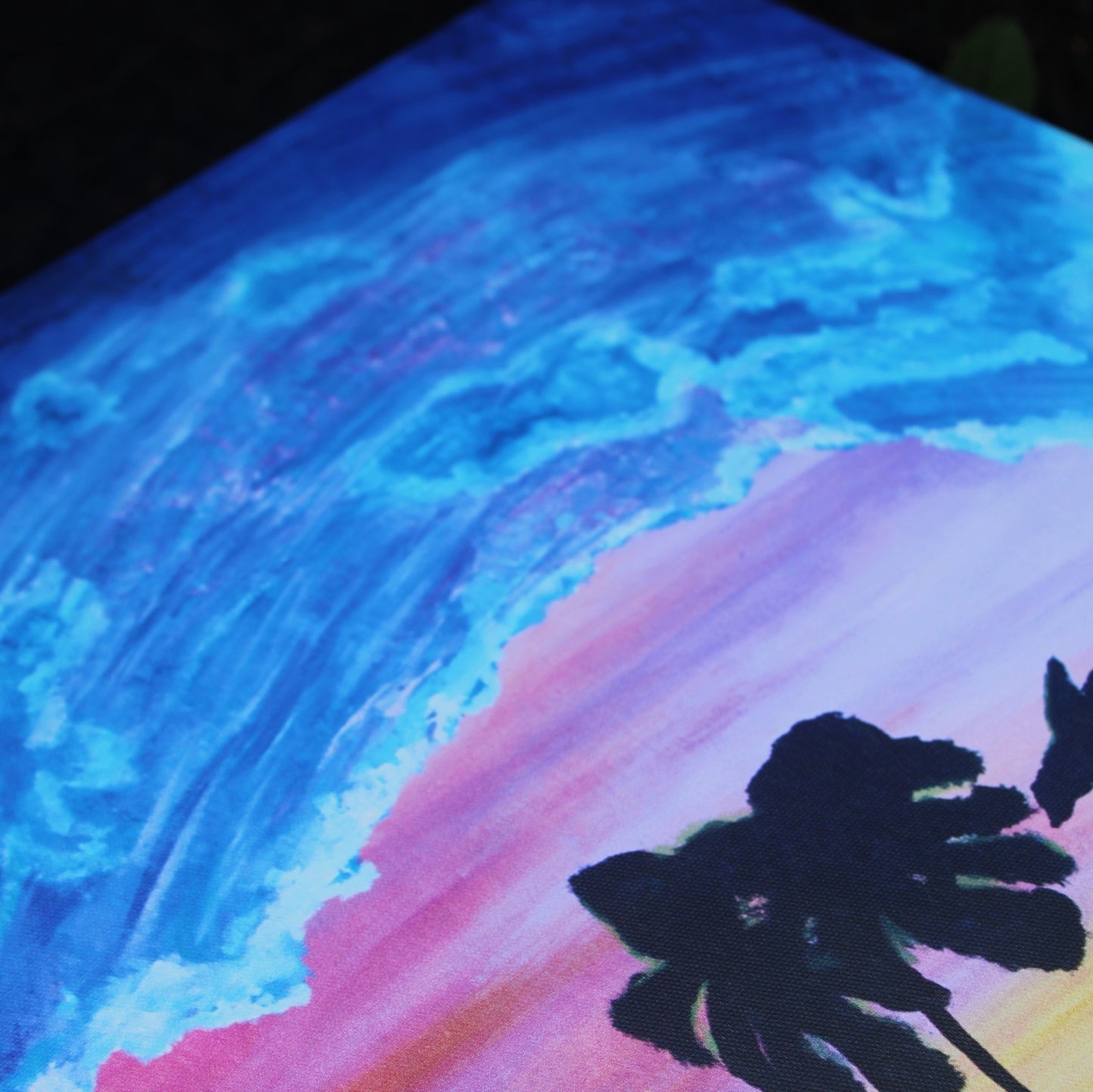 Wave of Color Canvas Painting Print