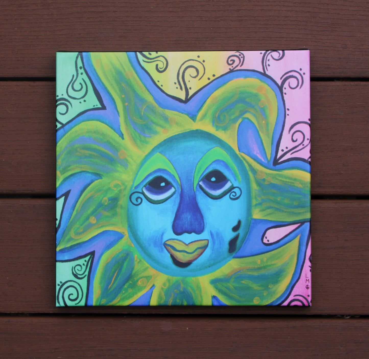 Here Comes the Sun Canvas Painting Print