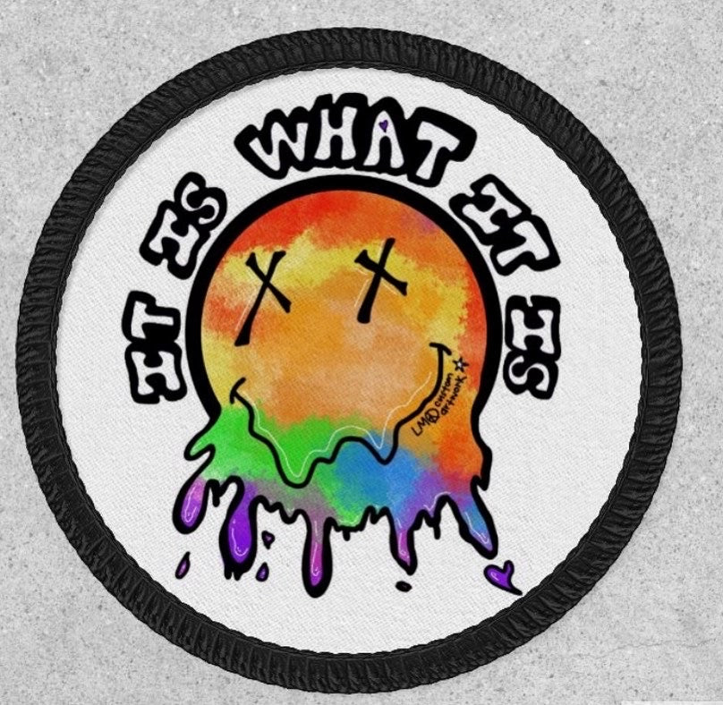 IT IS WHAT IT IS Iron-on Patch